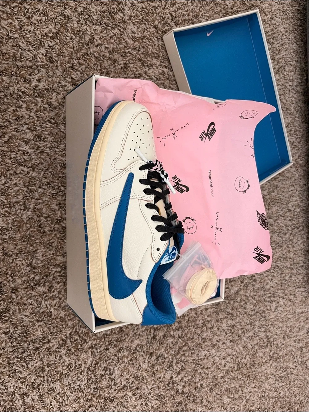 Travis Scott Jordan 1 Fragment Sail! Brand New Size 10.5!!